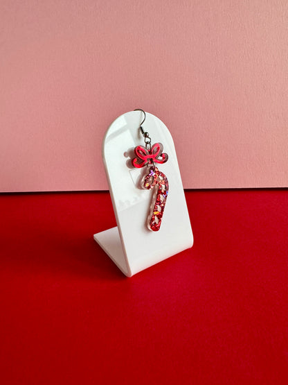 Karkkikeppi-korvakorut, punainen