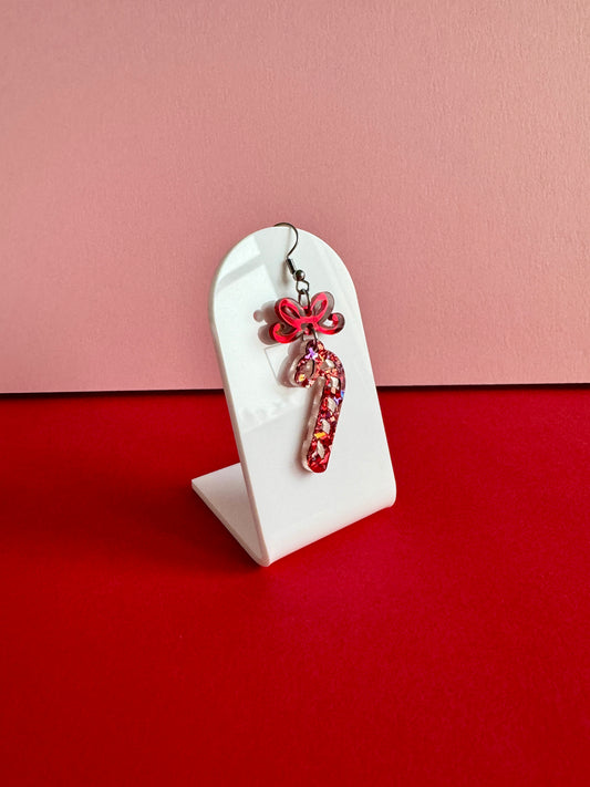 Karkkikeppi-korvakorut, punainen