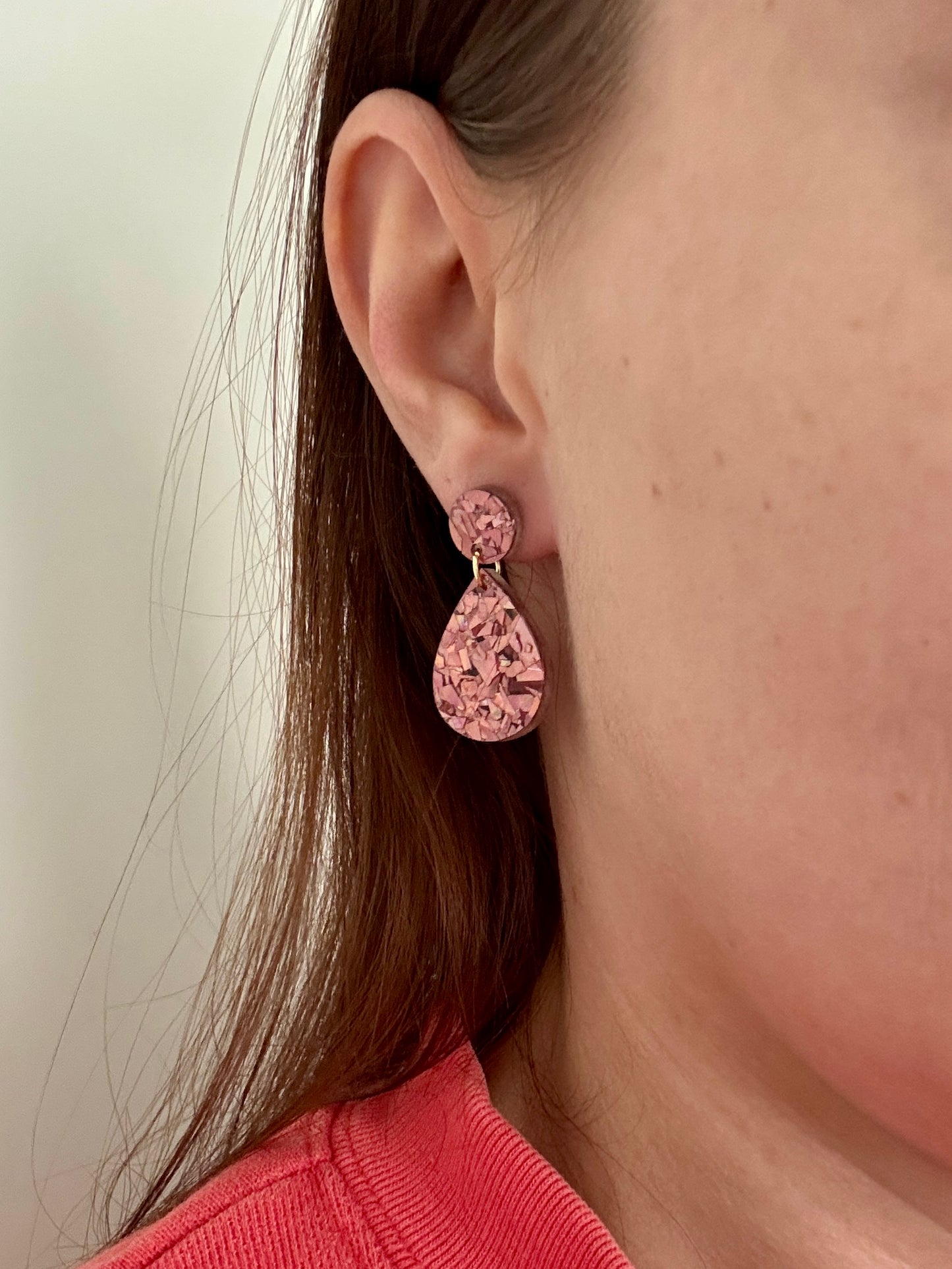 Isot Juhlapisara-korvakorut, ruusukulta