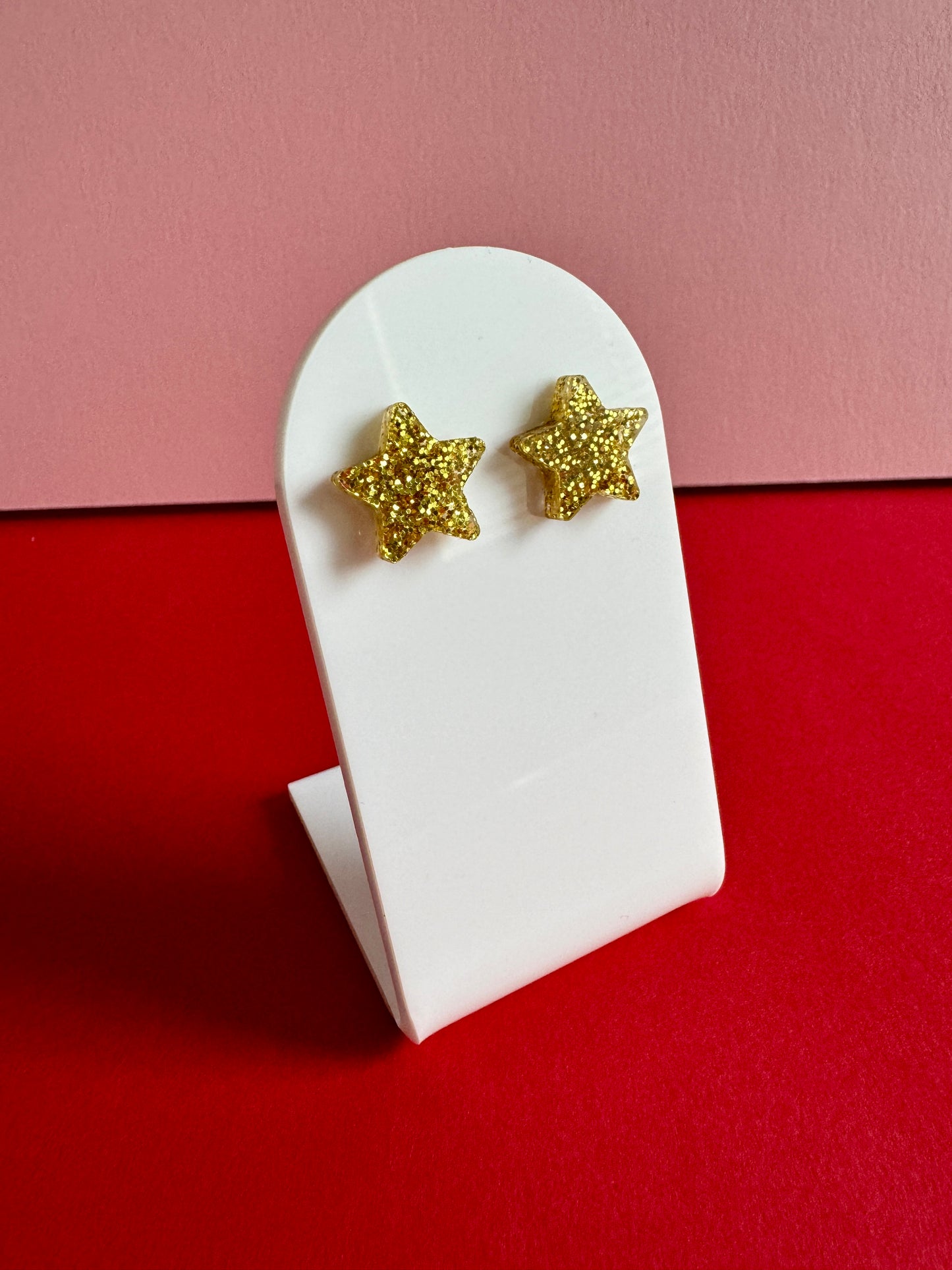 Tähti-nappikorvakorut, kulta