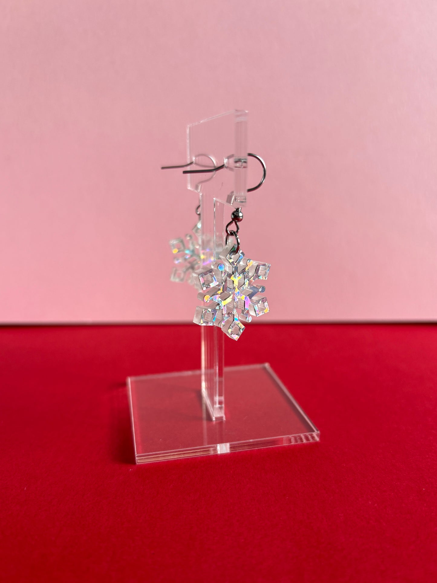 Roikkuvat Lumihiutale-korvakorut