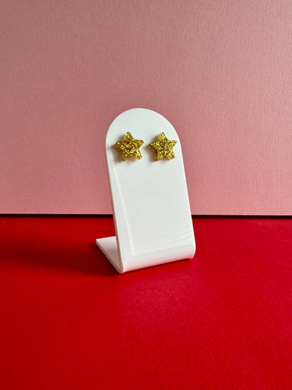 Tähti-nappikorvakorut, kulta