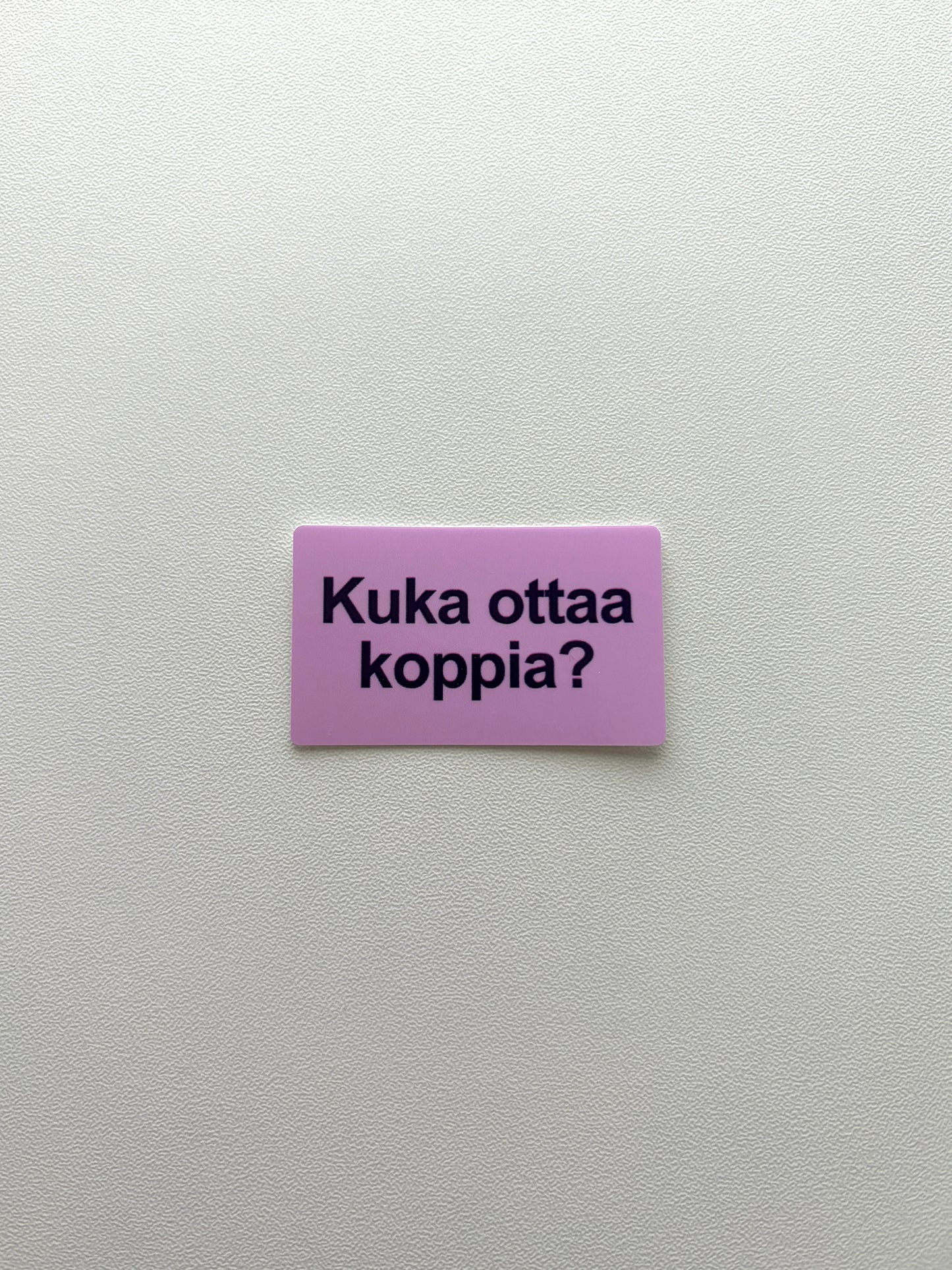 Vinyylitarra Kuka ottaa koppia