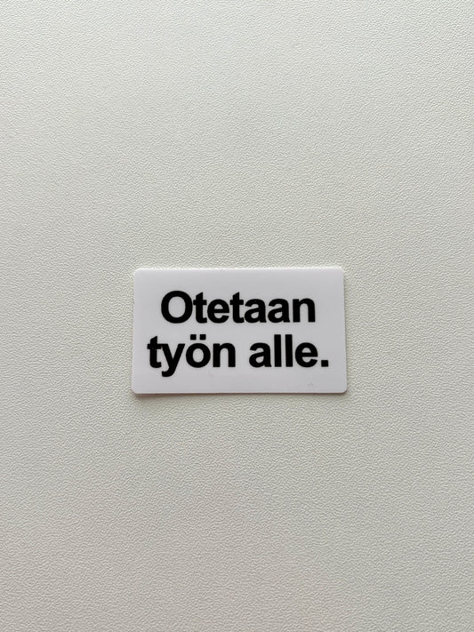 Vinyylitarra Otetaan työn alle