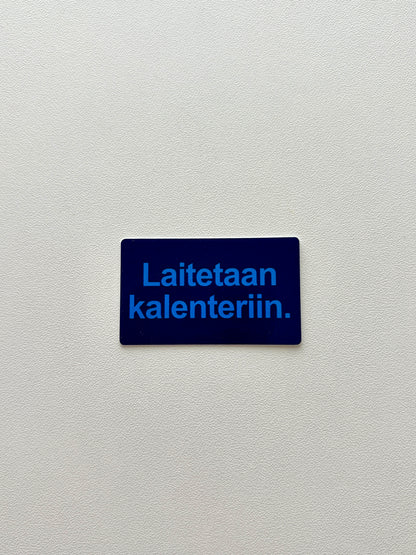Vinyylitarra Laitetaan kalenteriin