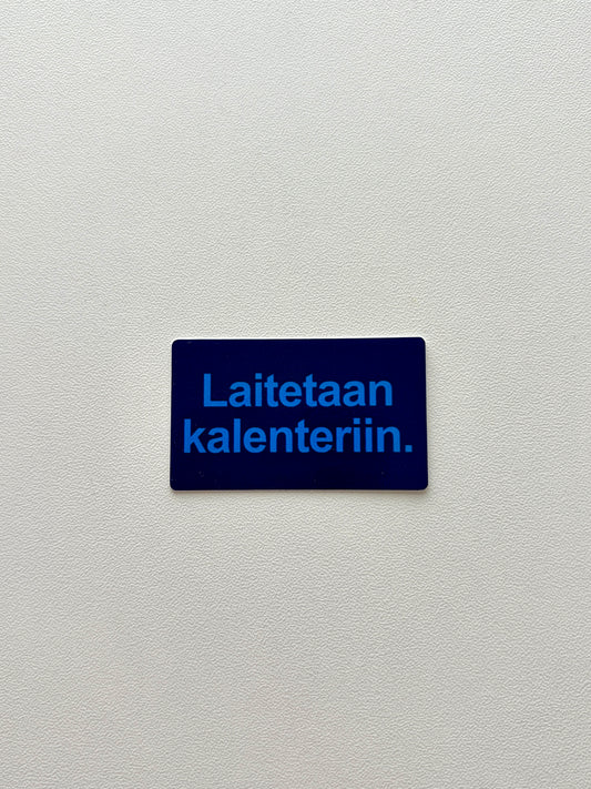 Vinyylitarra Laitetaan kalenteriin
