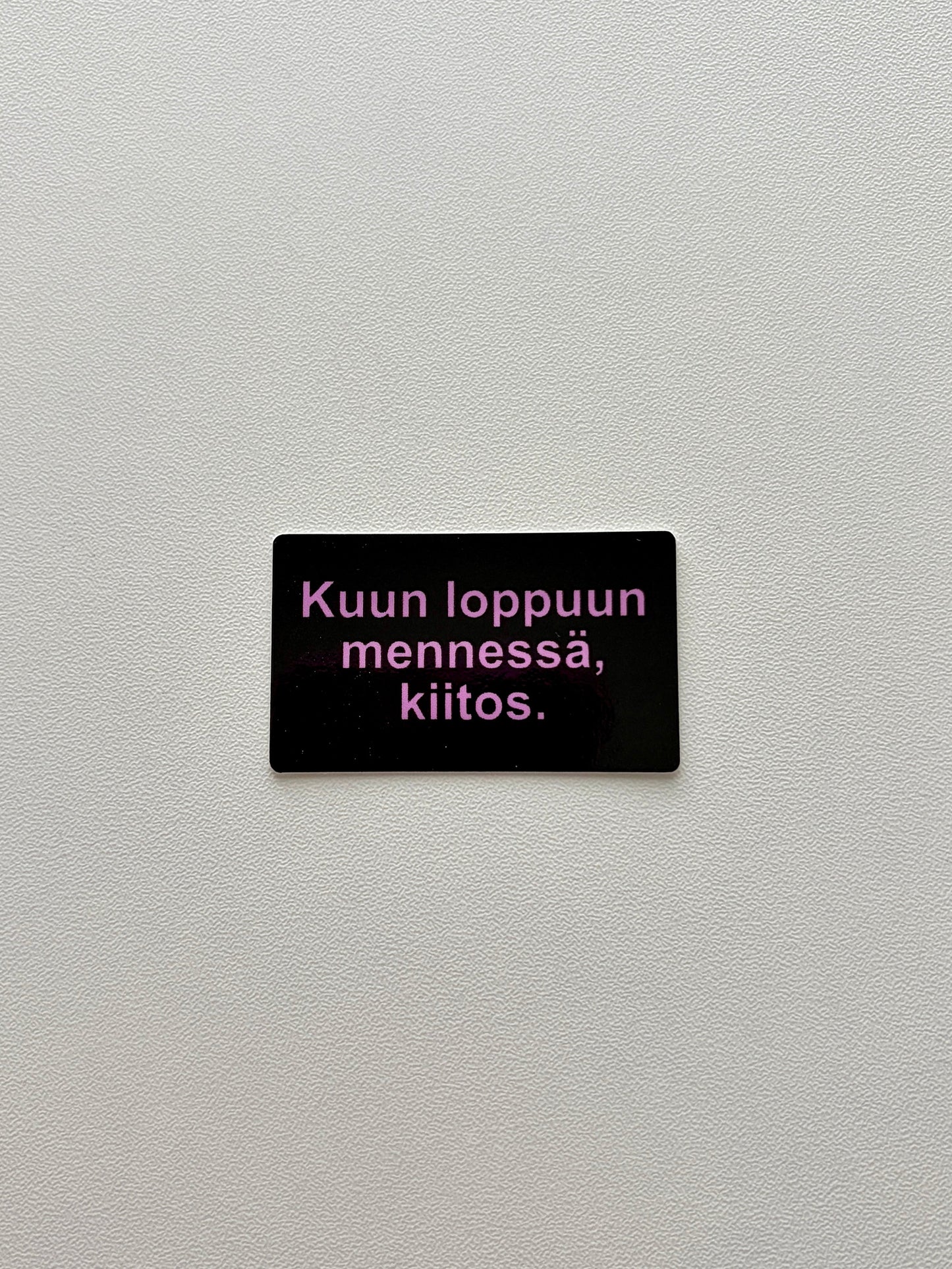 Vinyylitarra Kuun loppuun mennessä, kiitos
