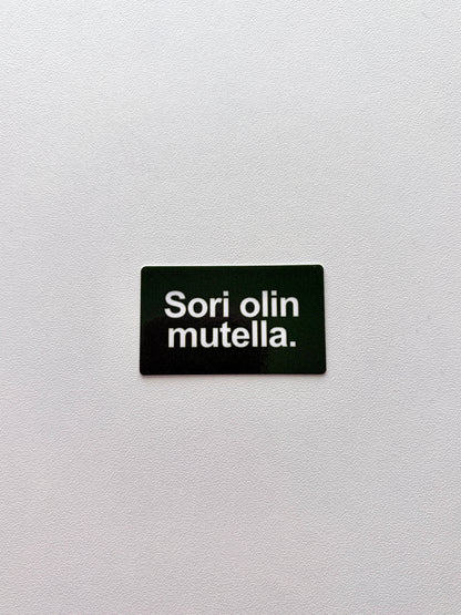 Vinyylitarra Sori olin mutella