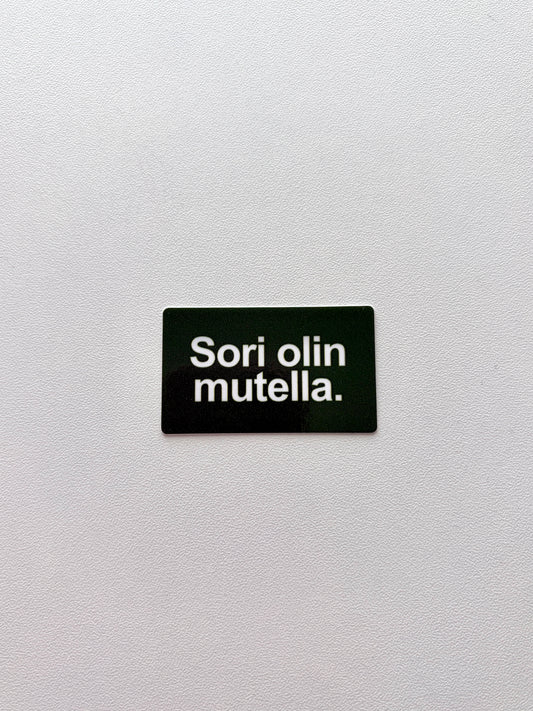 Vinyylitarra Sori olin mutella