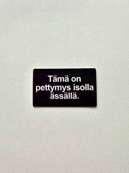 Vinyylitarra Pettymys isolla ässällä