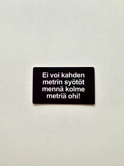 Vinyylitarra Kahden metrin syötöt