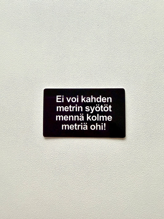 Vinyylitarra Kahden metrin syötöt