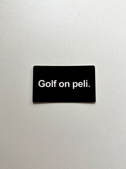 Vinyylitarra Golf on peli