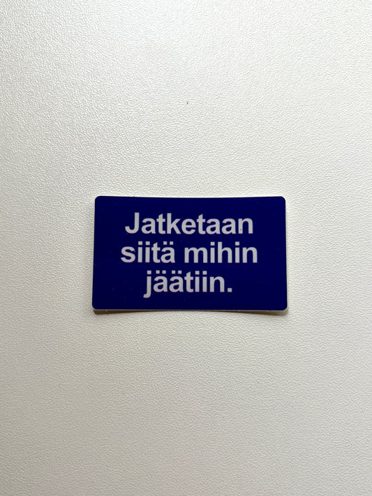 Vinyylitarra Jatketaan siitä mihin jäätiin
