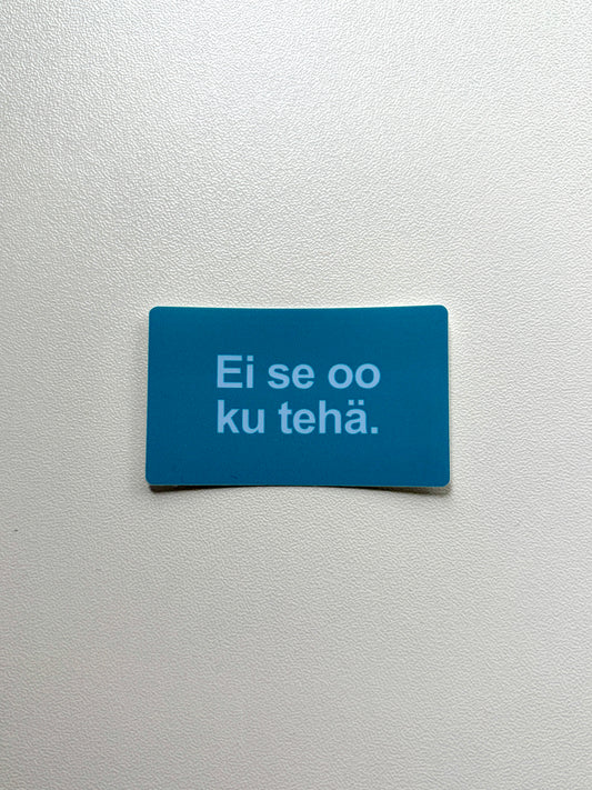 Vinyylitarra Ei se oo ku tehä