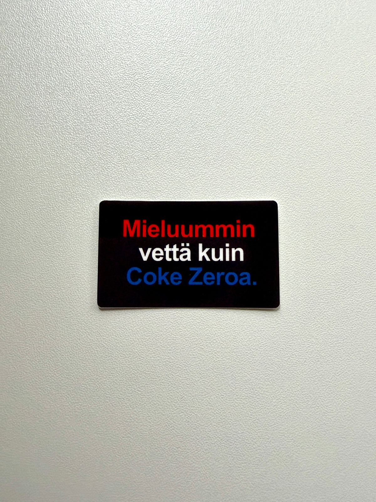 Vinyylitarra Mieluummin vettä kuin Coke Zeroa