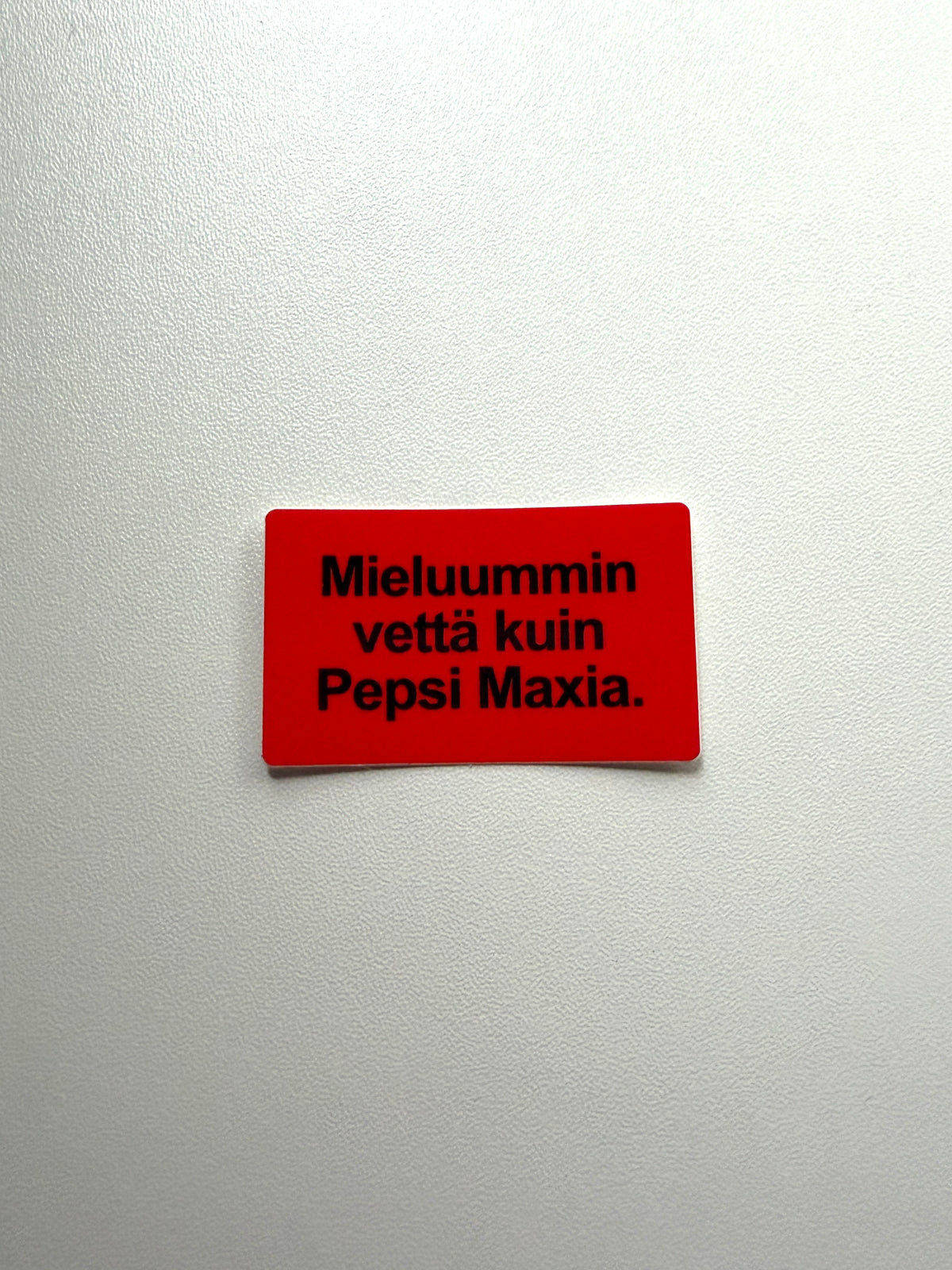 Vinyylitarra Mieluummin vettä kuin Pepsi Maxia